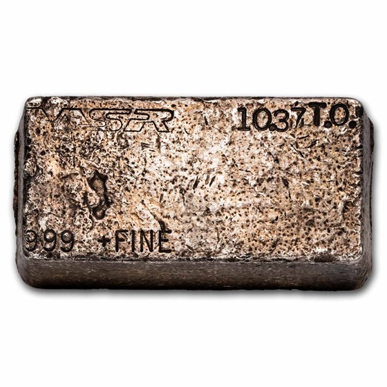 10.37 oz Silver Bar - WSR (Western States Refining) 10.37 oz Silver Bar - WSR (Western States Refining)