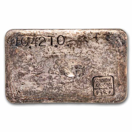 10.42 oz Silver Bar - Capital Metals (Baltimore, MD.)