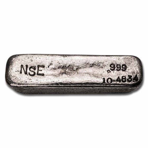 10.48 oz Silver Bar - Vintage NSE (Engraved)
