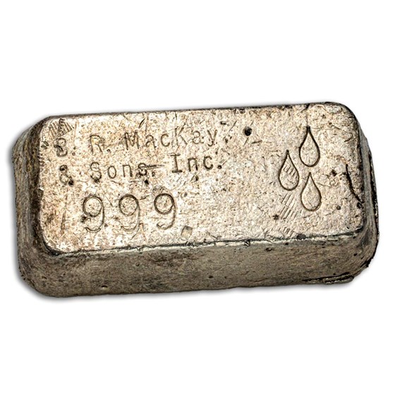 10.80 oz Silver Bar - B. R. MacKay & Sons 10.80 oz Silver Bar - B. R. MacKay & Sons