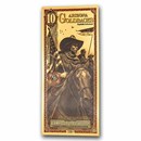 10 Arizona Goldback - Aurum Gold Foil Note (24k)