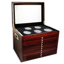 10-Drawer Custom Wood Display Box for 56-Coin ATB Set