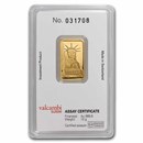 10 gram Gold Bar - Credit Suisse Statue of Liberty (New Assay)