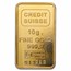 10 gram Gold Bar - Credit Suisse Statue of Liberty(Classic Assay)