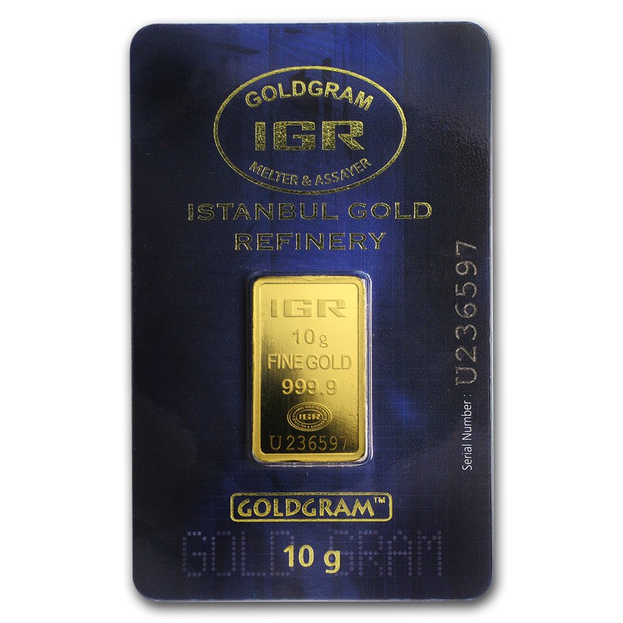 10 gram Gold Bar - Istanbul Gold Refinery (In Assay)