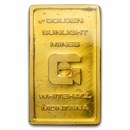 10 gram Gold Bar - Johnson Matthey (Golden Sunlight Mines)
