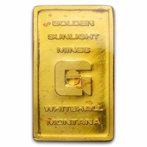 10 gram Gold Bar - Johnson Matthey (Golden Sunlight Mines)
