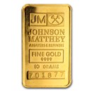 10 gram Gold Bar - Johnson Matthey