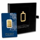 10 gram Gold Bar - PAMP Lady Fortuna with Frame