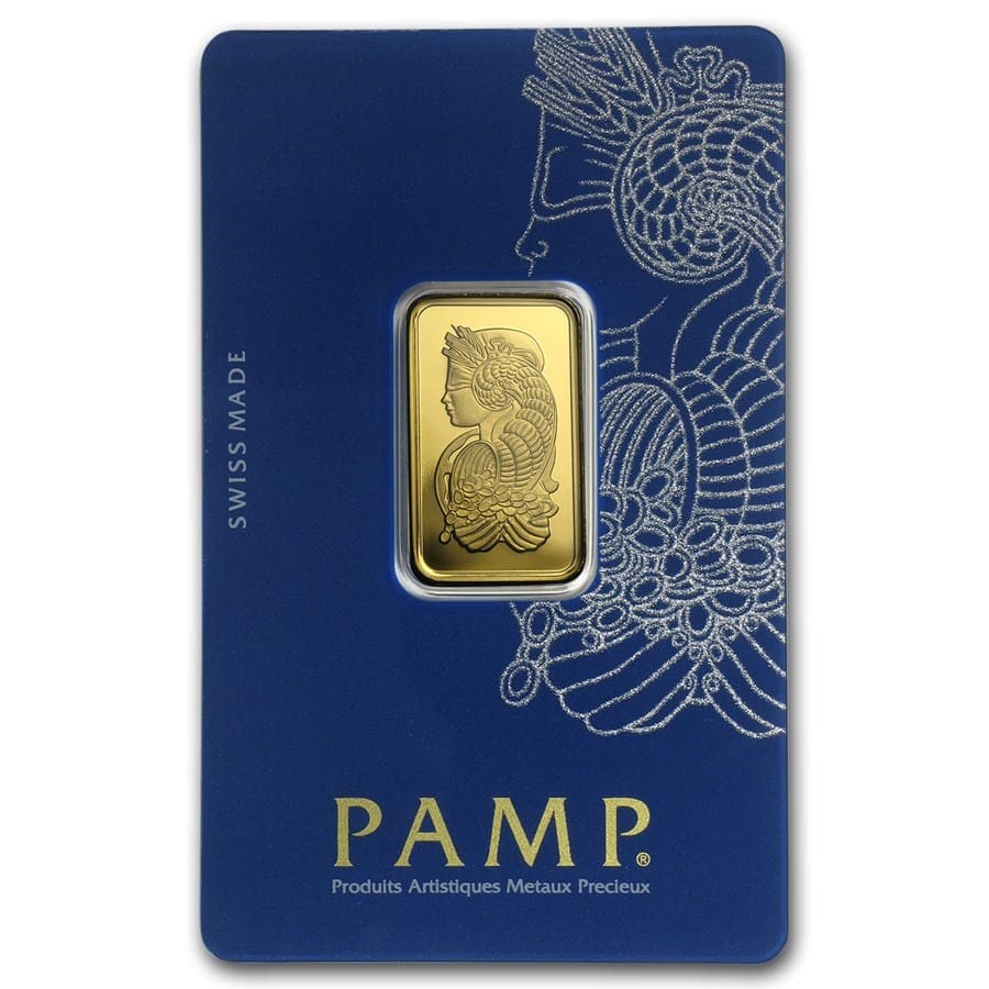 10 gram Gold Bar - PAMP Suisse Lady Fortuna Veriscan® (In Assay)