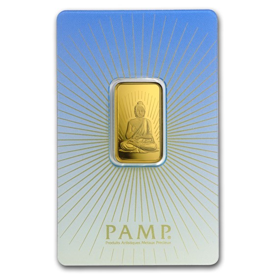 10 gram Gold Bar - PAMP Suisse Religious Series (Buddha) 10 gram Gold Bar - PAMP Suisse Religious Series (Buddha)
