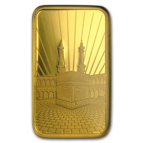 Buy 10 gram Gold Bar PAMP Suisse Religious Series (Ka' Bah, Mecca
