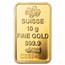 10 gram Gold Bar - PAMP Suisse Rosa (In Assay)