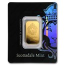 10 gram Gold Bar - Scottsdale Mint (In Certi-Lock® Assay, Black)