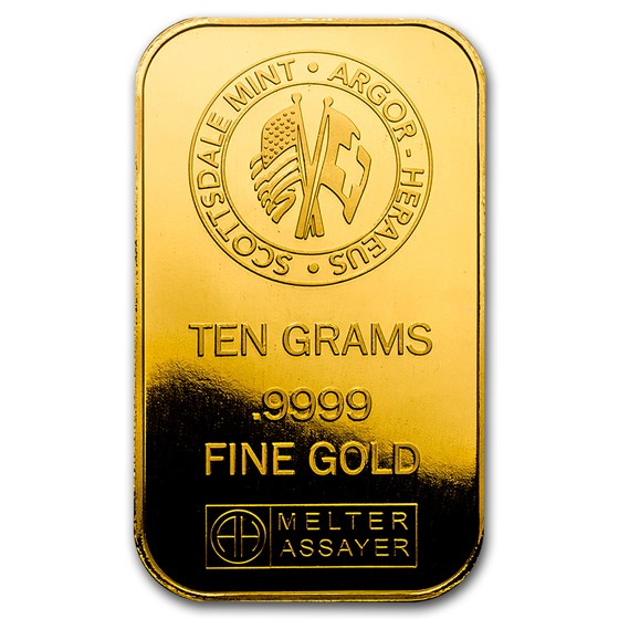 Buy 10 gram Gold Bar Scottsdale Mint (In CertiLock® Assay) APMEX