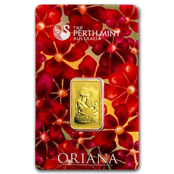 10 gram Gold Bar - The Perth Mint Oriana Design (In Assay) 10 gram Gold Bar - The Perth Mint Oriana Design (In Assay)