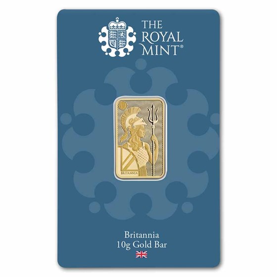 10 gram Gold Bar - The Royal Mint Britannia (New Assay)