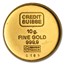 10 gram Gold Round - Credit Suisse Virgin Islands