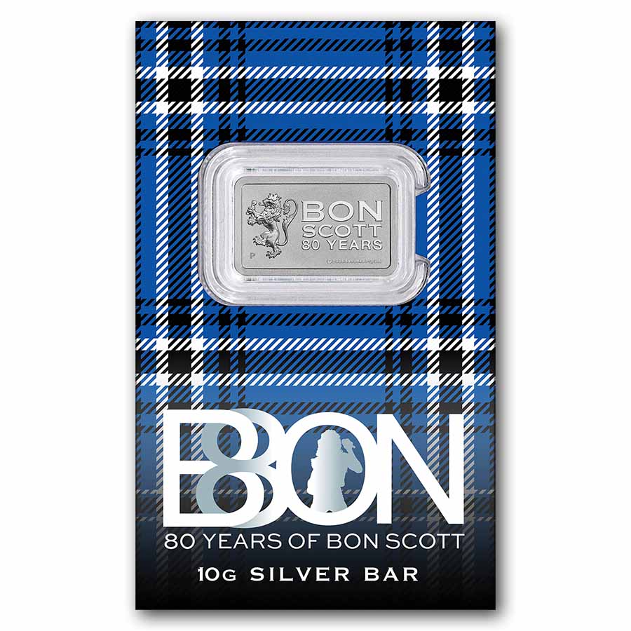 Buy 10 gram Silver AC/DC Bon Scott 80th Anniversary | APMEX