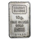 10 gram Silver Bar - Credit Suisse