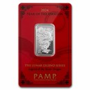 10 gram Silver Bar - PAMP Legend of the Azure Dragon