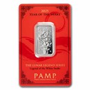 10 gram Silver Bar - PAMP Legend of the White Snake