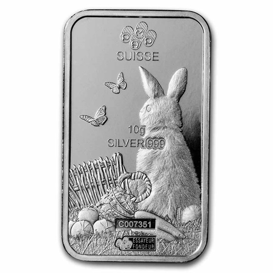 Buy 10 gram Silver Bar - PAMP Suisse (Year of the Rabbit) | APMEX