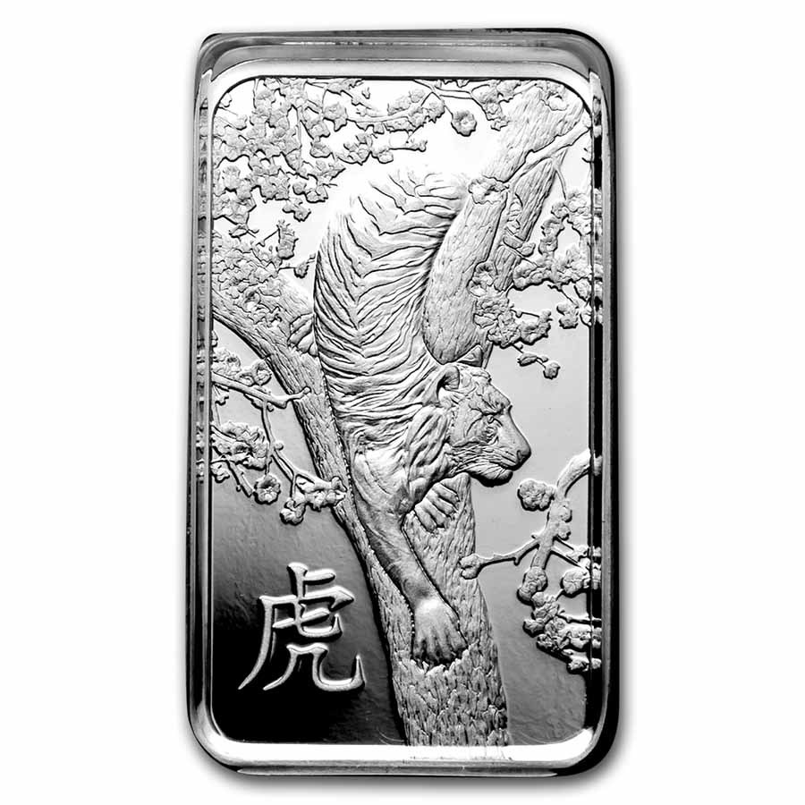 10 gram Silver Bar - PAMP Suisse (Year of the Tiger)