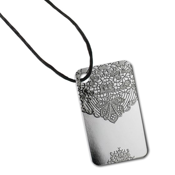 10 gram Silver Pendant - PAMP Suisse Ingot (Chantilly Lace)