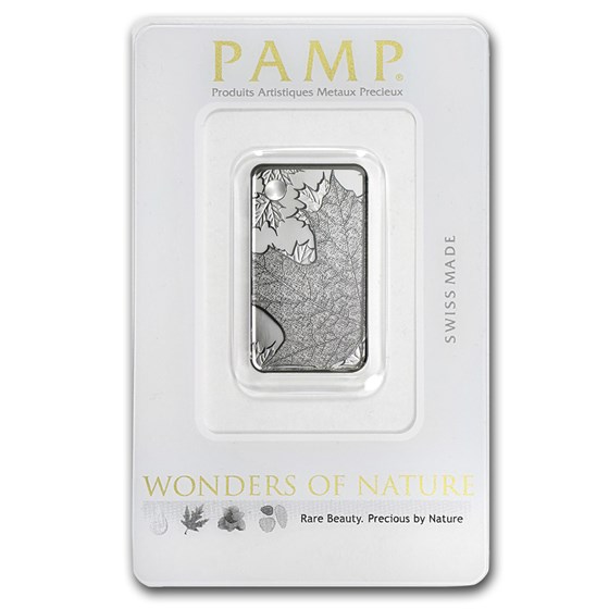 10 gram Silver Pendant - PAMP Suisse Ingot (Maple Leaf) 10 gram Silver Pendant - PAMP Suisse Ingot (Maple Leaf)