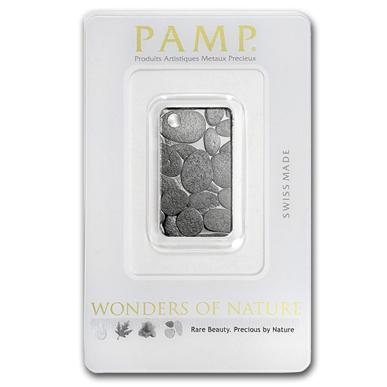 10 gram Silver Pendant - PAMP Suisse Ingot (River Stones) 10 gram Silver Pendant - PAMP Suisse Ingot (River Stones)