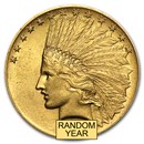 $10 Indian Gold Eagle AU (Random Year)