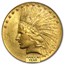 $10 Indian Gold Eagle MS-62 PCGS (Random)
