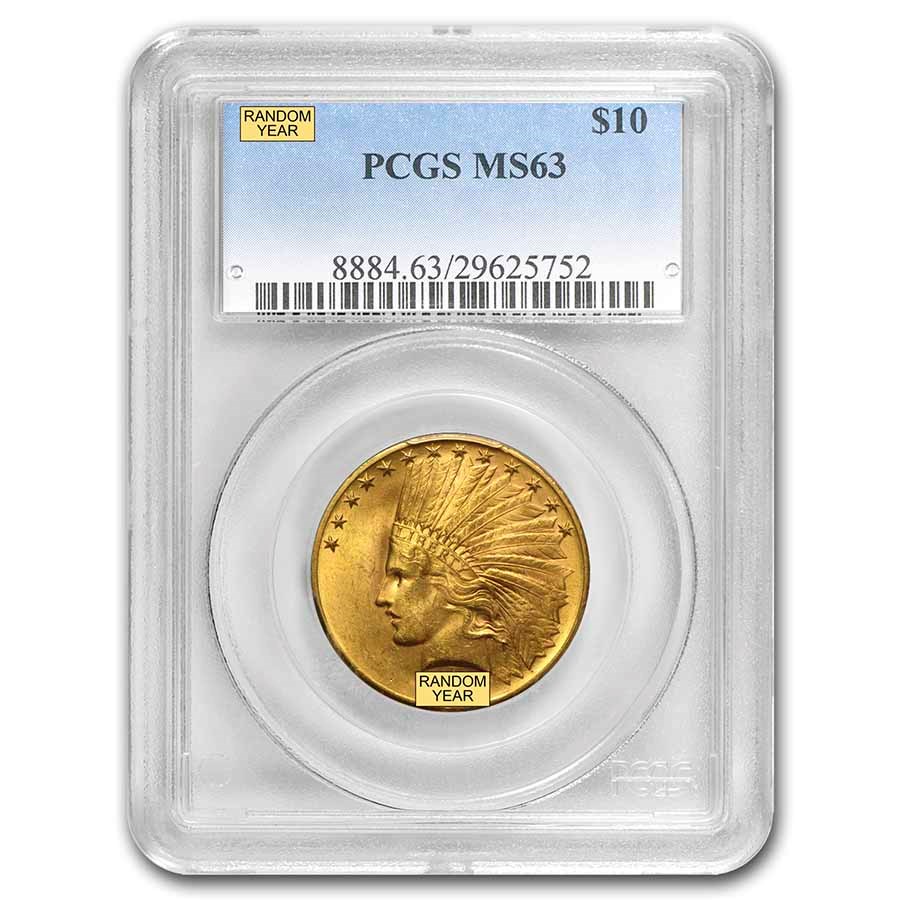 $10 Indian Gold Eagle MS-63 PCGS (Random)