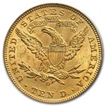 $10 Liberty Gold Eagle MS-60 PCGS/NGC (Random)