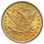 $10 Liberty Gold Eagle MS-60 PCGS/NGC (Random)