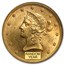 $10 Liberty Gold Eagle MS-61 NGC (Random)