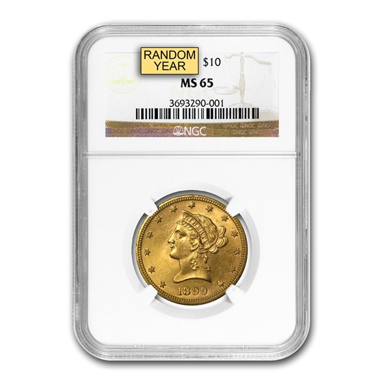 $10 Liberty Gold Eagle MS-65 NGC (Random)