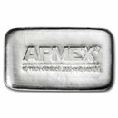 10 oz Cast-Poured Silver Bar - APMEX