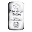 10 oz Cast-Poured Silver Bar - Fleur de Lis Bullion