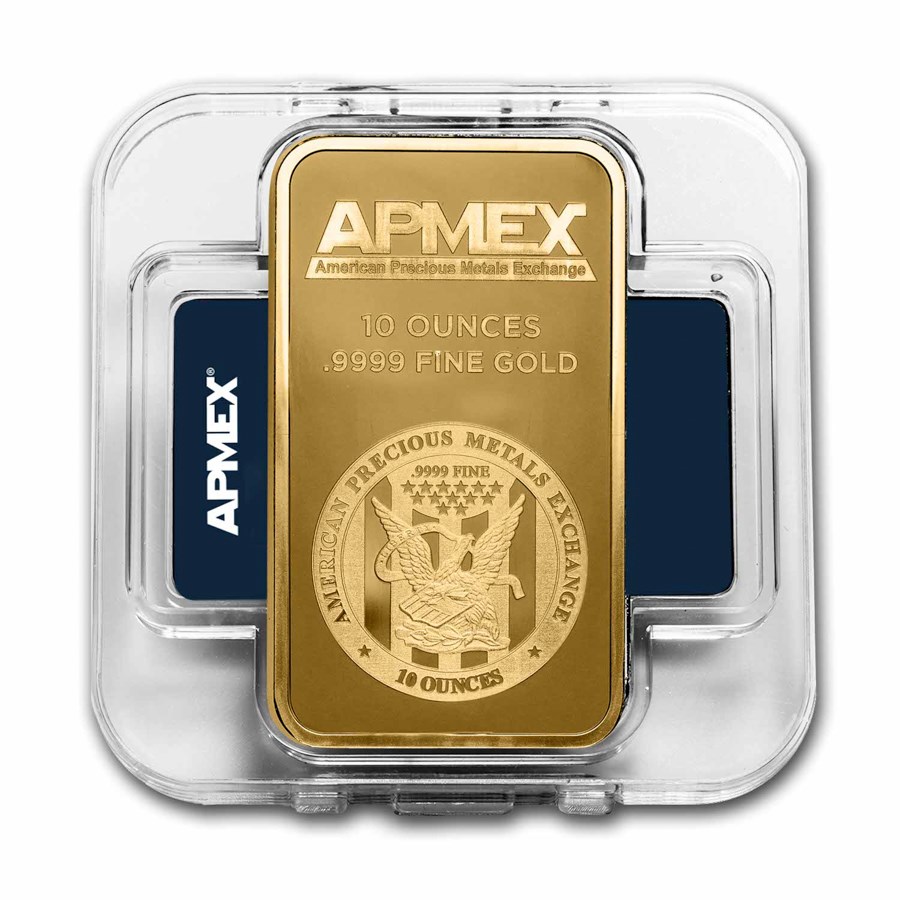 10 oz Gold Bar - APMEX (In Capsule)
