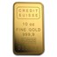 10 oz Gold Bar - Credit Suisse (w/Assay)