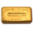 10 oz Gold Bar - Engelhard (Loaf-Style/Poured, 999.8 Fine)