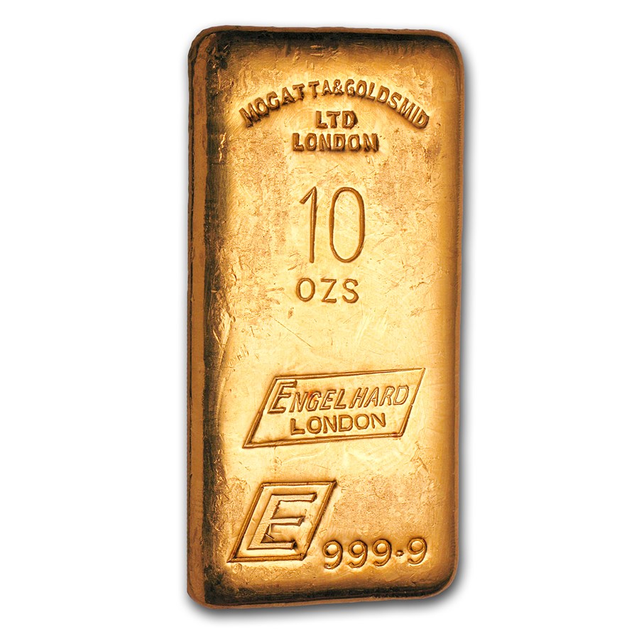 10 oz Gold Bar - Engelhard-London (Mocatta & Goldsmid LTD)