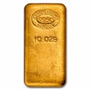 10 oz Gold Bar - Johnson Matthey-London (Poured, .995 Fine)