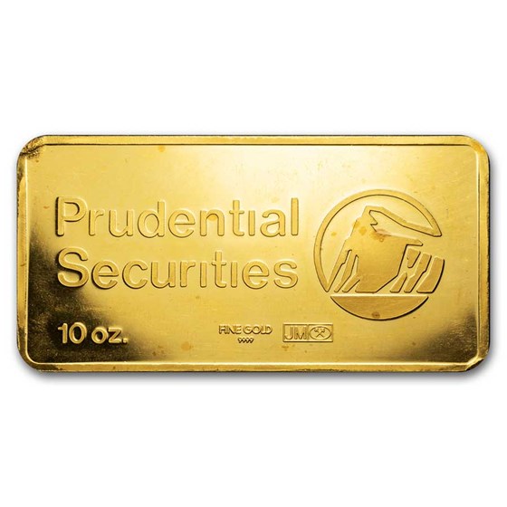 10 oz Gold Bar - Johnson Matthey (Prudential Securities) 10 oz Gold Bar - Johnson Matthey (Prudential Securities)