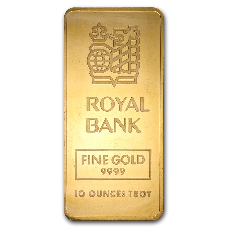Buy 10 oz Gold Bar Johnson Matthey (Royal Bank of Canada) APMEX