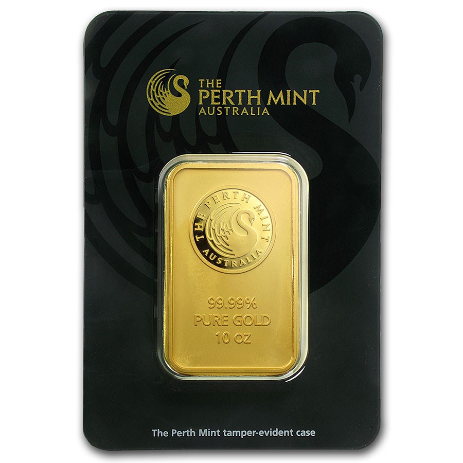 10 oz Gold Bar - The Perth Mint (In Assay)