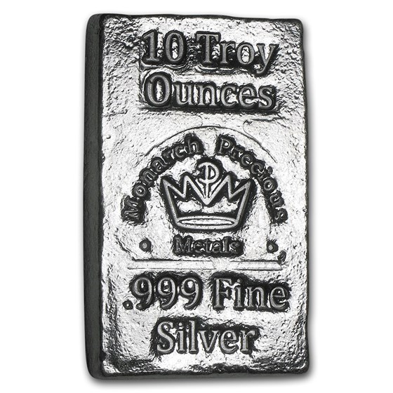 10 oz Hand Poured Silver Bar - MPM 10 oz Hand Poured Silver Bar - MPM