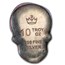 10 oz Hand Poured Silver Skull - Day of the Dead: Heart